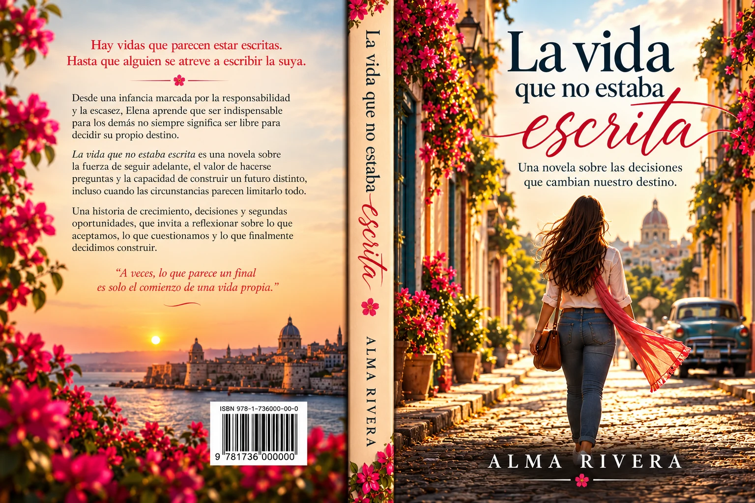 Portada de La vida que no estaba escrita, de Alma Rivera
